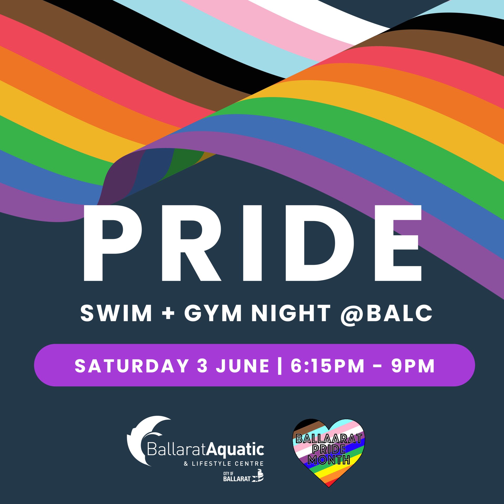 Pride Swim + Gym Night - Ballarat Aquatic & Lifestyle Centre